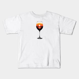 Sunset through a glass Kids T-Shirt